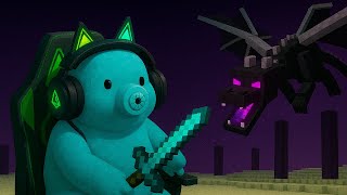Biólogo se enfrenta a la Dragona en Minecraft