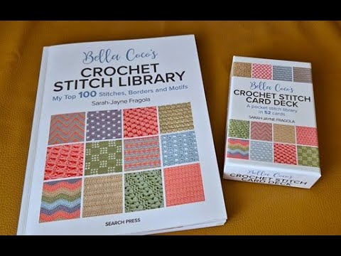 Crochet Book Review  Honest opinion Bella Coco's New Book Release Crochet Stitch Library & Card Deck