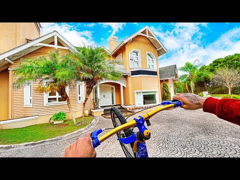 Fui Visitar a Antiga casa do João Caetano Mandando Grau de Bike