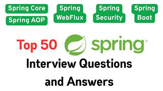 50+ Spring Framework, Spring Boot, Spring AOP, Spring WebFlux & Spring Security Interview Questions