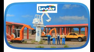 Bruder RAM Rental Service with Mini Excavator in Action! 🚧