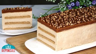 POSTRE DE GALLETAS SIN HORNO. Delicioso, cremoso e irresistible postre ideal para la comida o cena.