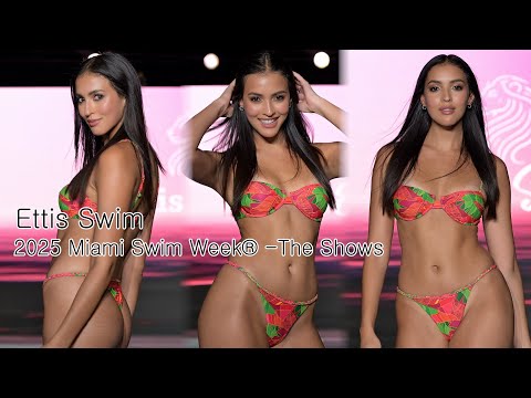 4k60] 2025Miami Beach: Sustainable Swimwear Showcase✨Ettis Swim Full Show | 2025 Miami Collection
