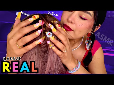Te doy un MASAJE CAPILAR 📚 en el RINCÓN más 🤫 CALLADO del salón 💤 (No Talking) I Ges ASMR