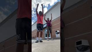 Doing the super man dance trend with my friend! #fun #dance #canada #chillvibes #trend #shorts