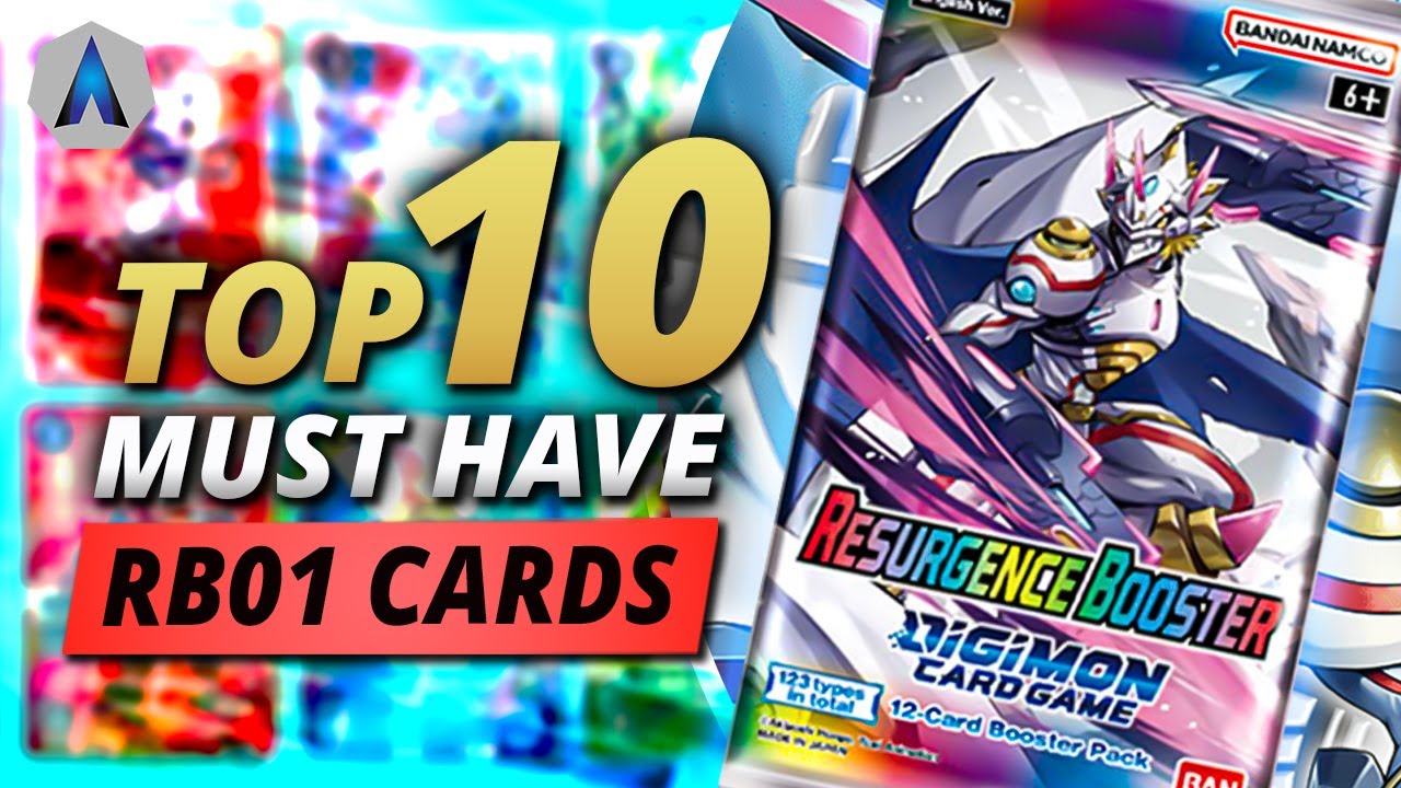 TOP 10 BEST CARDS!!! RB01 Resurgence Booster | Digimon Card Game & Digimon TCG