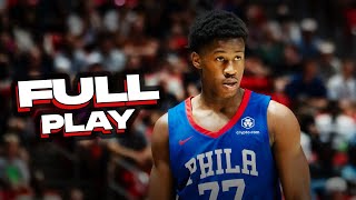 VJ Edgecombe 76ers Debut Full Play - 28 Pts, 10 Rebs, 4 Asts, 2 Blks | July 5, 2025