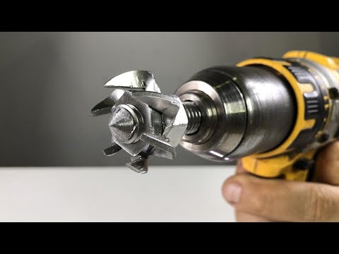 IDEA BRILLANTE PARA HACER UNA MÁQUINA CASERA - TRUCO PARA TU TALADRO FACIL