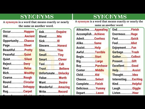 60+ Super Useful Synonyms in English to Expand Your Vocabulary (Part I)