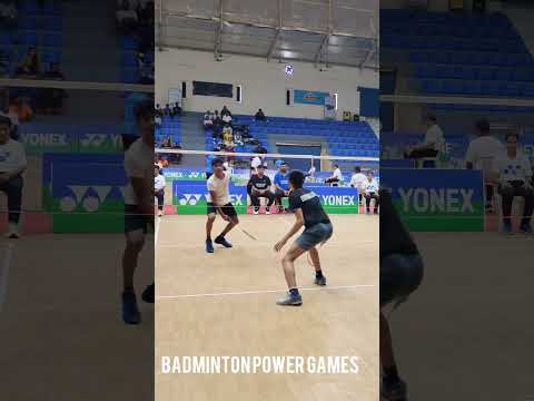 badminton net shot defense 🔥🔥 #badminton #shorts