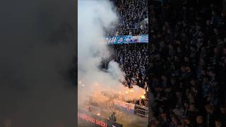 Pyroshow Sektor C - Slovan vs Spartak 28.2. 🩵🔥 #slovanbratislava #pyroshow #ultras #tifo #shorts