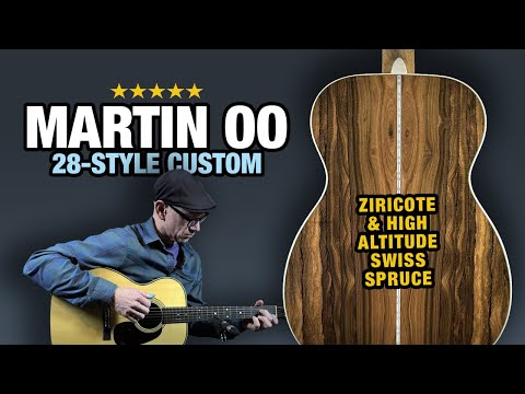 Unique Tonewoods on a Custom "00" Martin (Ziricote & Swiss Spruce)