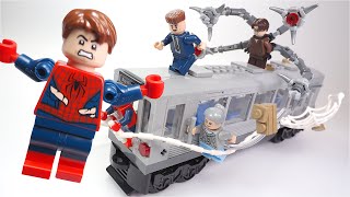 LEGO Spider-Man vs. Doc Ock Subway Train Scene | LEGO 76321 Set | Spider-Man 2 | Speed Build Review