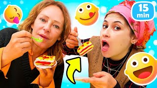 Reyhan Abla ve Nicole ile yemek yapma oyunları: Lazanya Keyfi ve Smoothie Talihsizliği! Komik video.