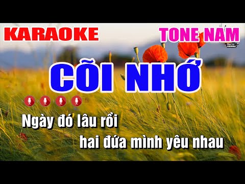 Karaoke Cõi Nhớ Tone Nam | Nhạc Sống Nguyễn Linh