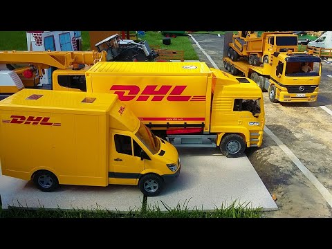 RC Bruder Truck Delivers to the Farm! Farming Action with Custom RC Models