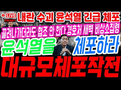 일촉즉발 1000명 특공대 투입! 극우떼 난동! 내란 수괴 윤석열 긴급 체포 되는 현장! 도넘는 극우 틀극기 윤석열 일당!#체포영장 #계엄령 #내란죄 #탄핵 #파면