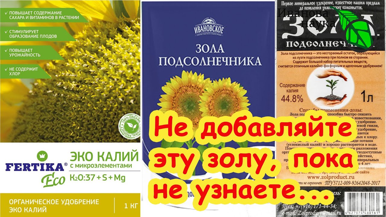 Никогда не добавляйте эту золу в почву, иначе. Всё плохо!