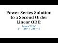 Hermite's Equation and Power Series Solutions