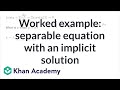 Differential Equations Concepts Review