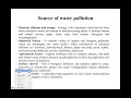 Water Pollution and Its Effects
