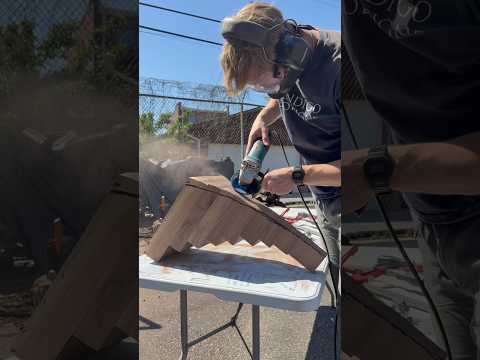 My first time trying this! #asmr #woodworking #fypシ