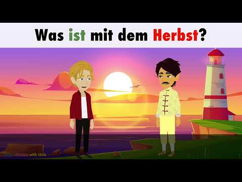 Learn German | Sunsets and four seasons | Dialogue in German with subtitles