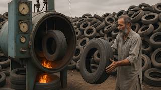 Amazing FACTORY Process of RETREADING SCRAP Tires | INCREDIBLE Factory Process of RESOLING