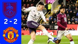 Highlights | Burnley 2 VS Manchester United 2 | Sesko with brace. 