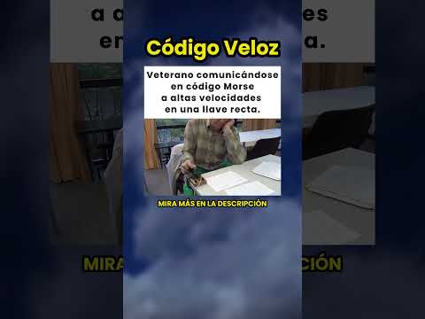 Veterano se comunica en código Morse a alta velocidad ⚡