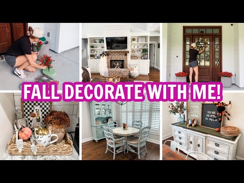 FALL DECORATE WITH ME 2024 | CLEANING MOTIVATION + DECORATING FOR FALL