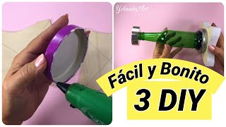 3 IDEAS FÁCILES CON CARTÓN RECICLADO | Manualidades para Decorar tu Hogar