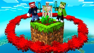 ÜBERLEBEN im ROTEN KREIS CHUNK in Minecraft