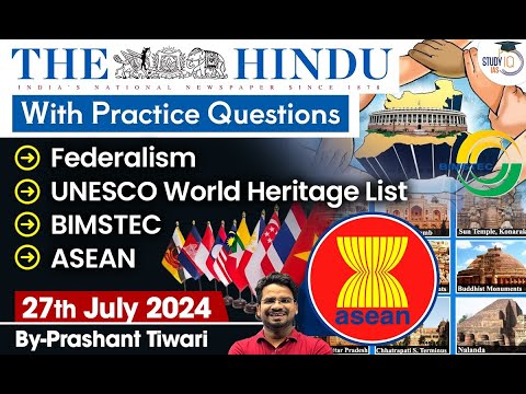 The Hindu Newspaper Analysis | 27 July 2024 | Current Affairs Today | Daily Current Affairs |StudyIQ