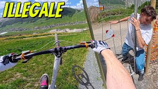 DISCESA ILLEGALE A LIVIGNO ☠️