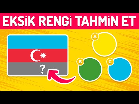 Hafızanızı test edin! Ülke Bayraklarının Eksik Rengini 10 Saniyede Tahmin Et