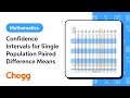 Confidence Intervals and Paired Differences