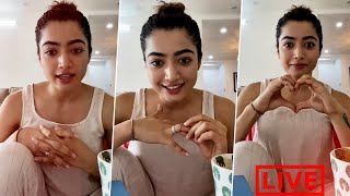 Rashmika Mandanna LIVE On Youtube... Love love and only love! 🌸🤍