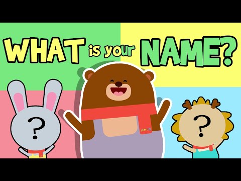 What Is Your Name? ♫ | Greetings Song | Wormhole English Music For Kids - YouTube