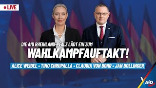 Live: Wahlkampferöffnung der AfD Rheinland-Pfalz mit Alice Weidel & Tino Chrupalla!