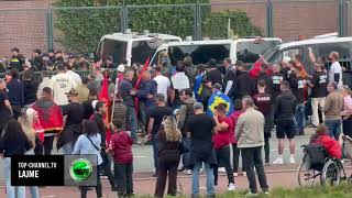 Top Channel/ Policia bllokon shqiptaret ti afrohen gjykatës ne Hage