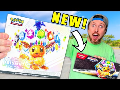 Pokemon Sent a Prismatic Evolutions Surprise Box! (opening it)