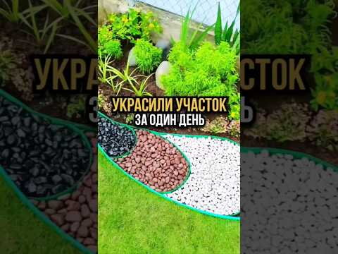 Как мы украсили участок за один день 🥰