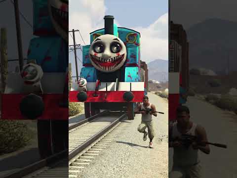 GTA 5: FRANKLIN SAVING ANIME TOY CHICA FROM THOMAS THE TRAIN #shorts