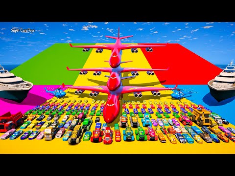 Disney Pixar Cars Unboxing Review | Lightning McQueen, Jackson Storm, High Impact Cars | Racing Toys
