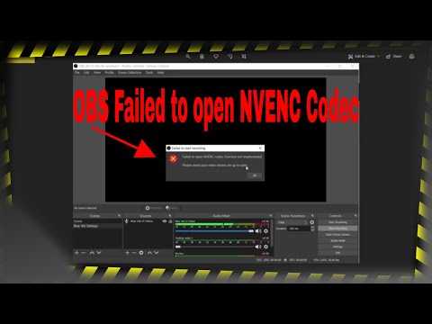 Obs Failed To Open Video Codec 06 21