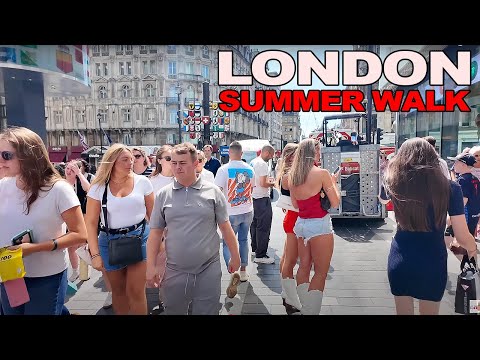 LONDON SUMMER WALK 2025 | Walking Through the Heart of Central London 🇬🇧