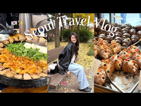 Korea Travel Vlog + Shopping Haul | Autumn days in Seoul, Delicious food, Personal color test