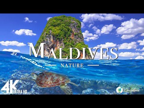 Maldives 4K UHD - Scenic Relaxation Film With Calming Music ( 4k Video UltraHD )