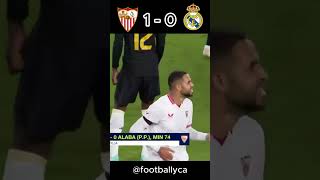 SEVILLE 1 - 1 REAL MADRID (LA LIGA) #shorts